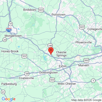 Map to  office in Chester Springs, PA