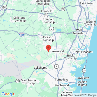 Map to  office in Township Of Jackson, NJ