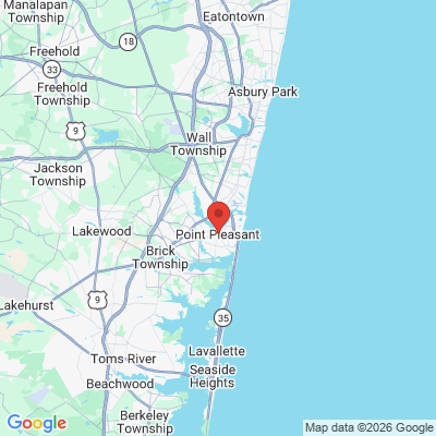 Map to  office in Point Pleasant, NJ