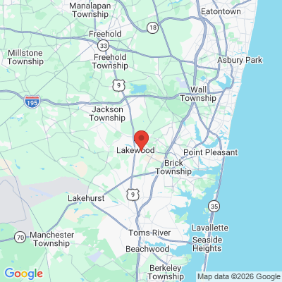 Map to  office in Lakewood, NJ