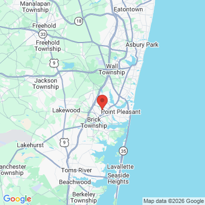 Map to  office in Township Of Brick, NJ
