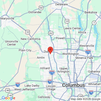 Map to  office in Dublin, OH