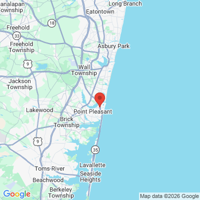 Map to  office in Point Pleasant Beach, NJ