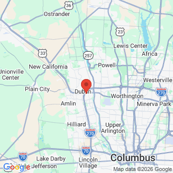 Map to Dublin Metro Dental office in Dublin, OH