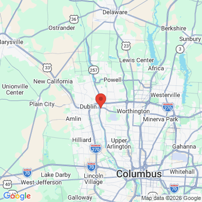 Map to  office in Dublin, OH