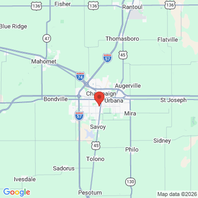 Map to  office in Champaign, IL