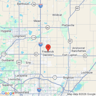Map to  office in Frederick, Weld County