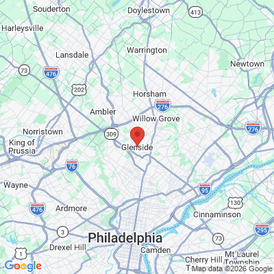 Map to  office in Glenside, PA