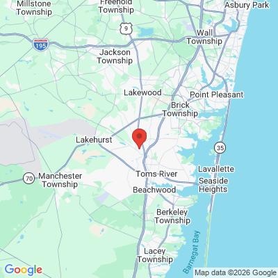 Map to  office in Toms River, NJ