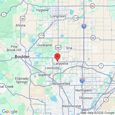 Map to  office in Lafayette, CO