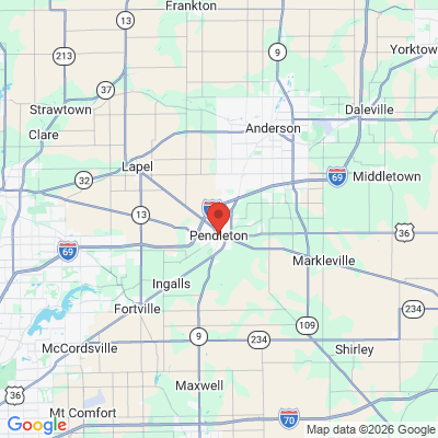 Map to  office in Pendleton, IN
