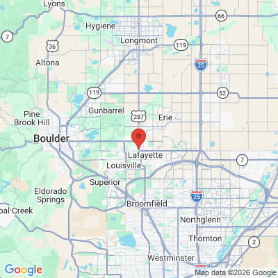 Map to  office in Lafayette, CO