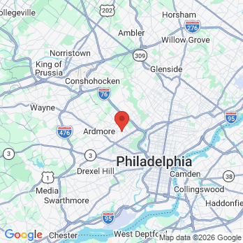 Map to The Dental Spa office in Bala Cynwyd, PA
