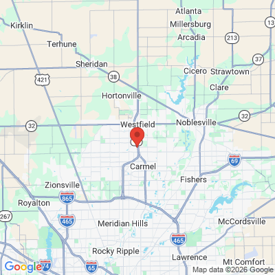 Map to  office in Carmel, IN