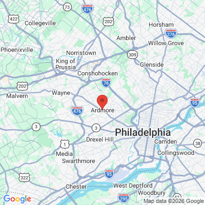 Map to  office in Ardmore, PA