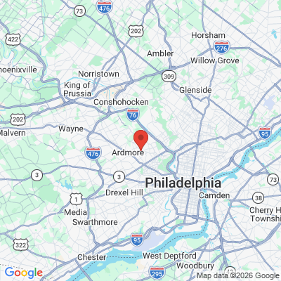 Map to  office in Narberth, PA