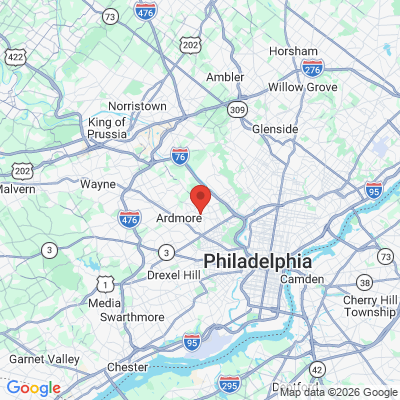 Map to  office in Narberth, PA