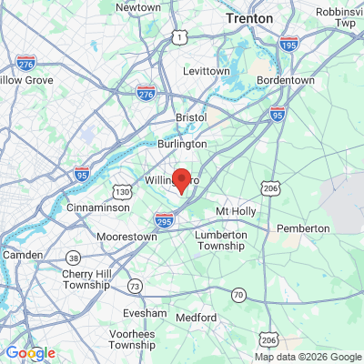 Map to  office in Rancocas, NJ