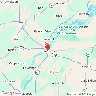 Map to  office in Beardstown, IL