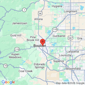 Map to Alpine Dental Health office in Boulder, CO