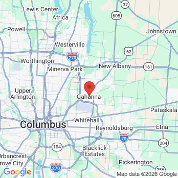 Map to James R Male DDS office in Gahanna, OH