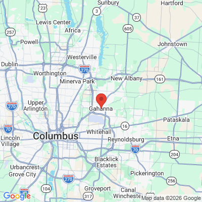 Map to  office in Gahanna, OH