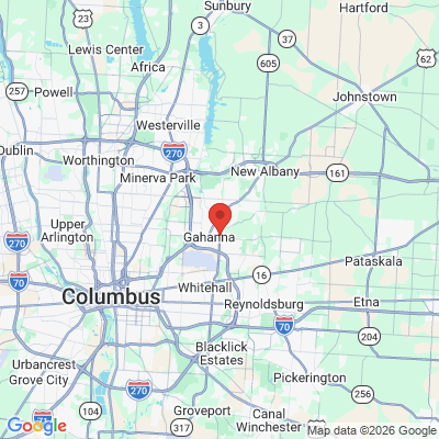 Map to  office in Gahanna, OH