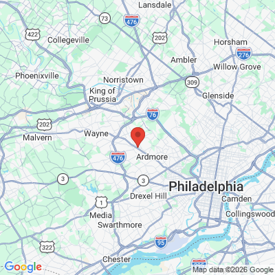 Map to  office in Bryn Mawr, PA
