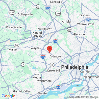 Map to  office in Bryn Mawr, PA