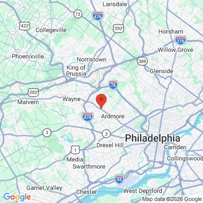 Map to  office in Bryn Mawr, PA