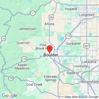 Map to Boulder office in Boulder, CO