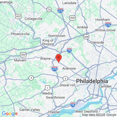 Map to  office in Bryn Mawr, PA