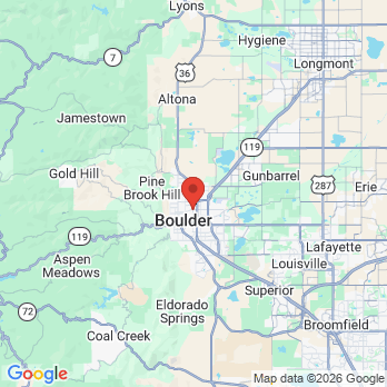 Map to Folsom Family Dental office in Boulder, CO