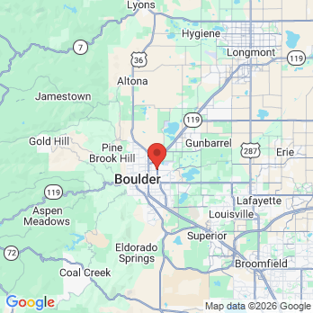 Map to Boulder Smile Design office in Boulder, CO