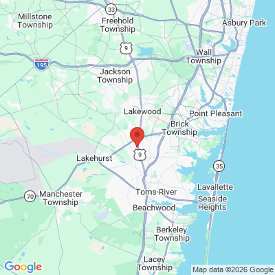 Map to  office in Toms River, NJ