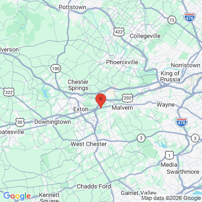 Map to  office in Malvern, PA