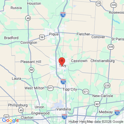 Map to  office in Troy, OH