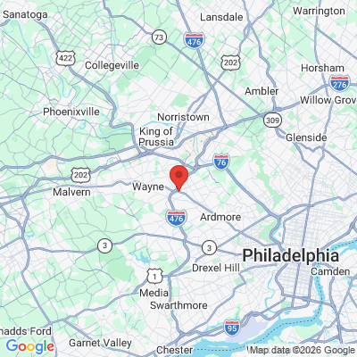 Map to  office in Villanova, PA