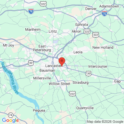 Map to  office in Lancaster, PA