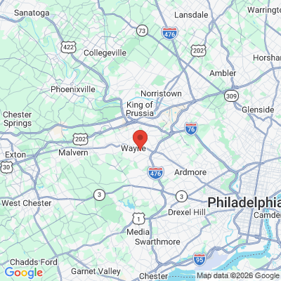 Map to  office in Wayne, PA