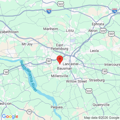 Map to  office in Lancaster, PA