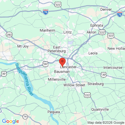 Map to  office in Lancaster, PA