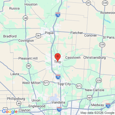 Map to  office in Troy, OH