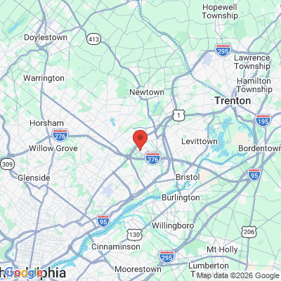 Map to  office in Bensalem, PA