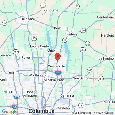 Map to  office in Westerville, OH