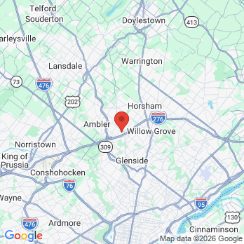 Map to ClearChoice Dental Implant Center office in Fort Washington, PA