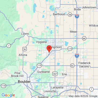 Map to  office in Longmont, CO