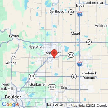 Map to Colorado Surgical & Anesthesia Services, PC office in Longmont, CO