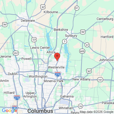Map to  office in Westerville, OH