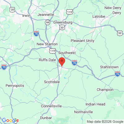Map to  office in Mount Pleasant, PA